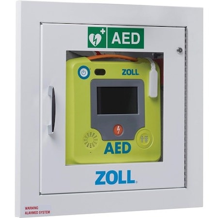 Zoll Medical Wall Cabinet, f/AED 3, Fully Recessed, 14inx1-1/2inx14in, WE ZOL8000001258